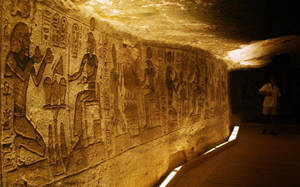 Inside The Great Temple Of Abu Simbel Wallpaper