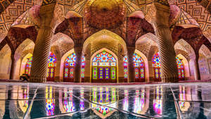 Inside The Vibrant Iran Mosque Wallpaper