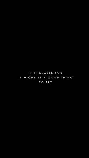 Inspirational Black & White Quote: