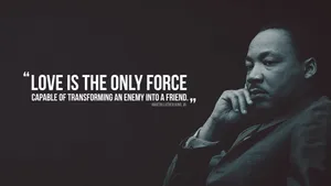 Inspirational Martin Luther King Poster Wallpaper