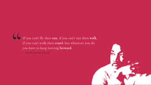 Inspirational Martin Luther King Poster Wallpaper