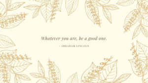 Inspirational Quote Beige Desktop Wallpaper