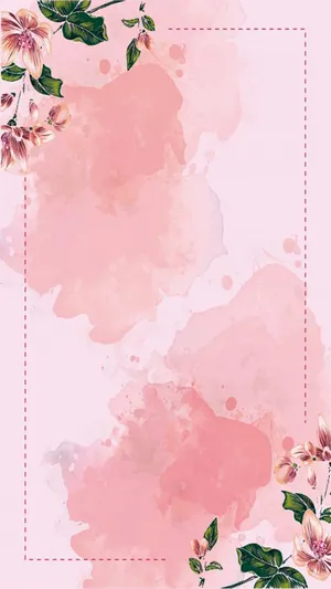 Instagram Story Creative Watercolor Flower Wallpaper