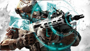 Intense Action In Ghost Recon Future Soldier Live Gaming Wallpaper