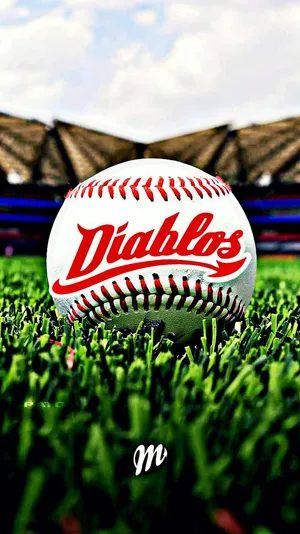 Intense Baseball Game With Diablos, A Popular Mexican Team Captured Via Iphone Wallpaper