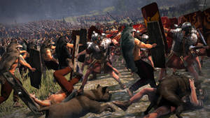 Intense Battlefield In Total War Rome 2 Wallpaper