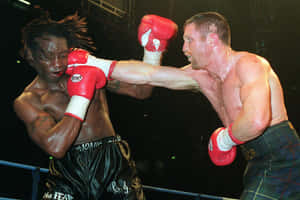 Intense Boxing Match Action Wallpaper