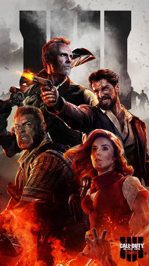 Intense Call Of Duty Gameplay On Black And Red Gaming Setup Wallpaper