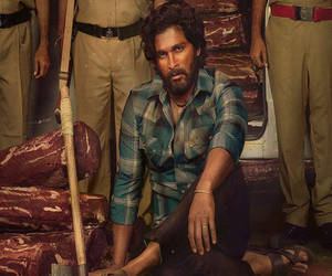 Intense Gaze Of Allu Arjun In Pushpa Film. Wallpaper