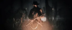 Intense Gunfight In The Violent World Of Red Dead Redemption 2 Wallpaper