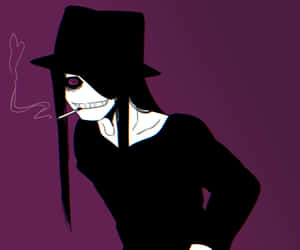 Intense Stare Of Fire Force's Joker In Action Wallpaper