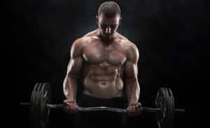 Intense Weightlifting Session Wallpaper