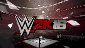 Intense Wwe Logo In A Fiery Background Wallpaper