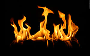Intensely Burning Flame Wallpaper