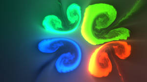 Interactive Flowing Colors Wallpaper