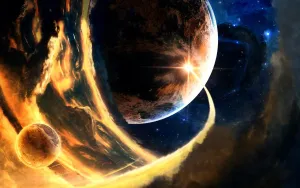 Interactive Solar Flare Wallpaper