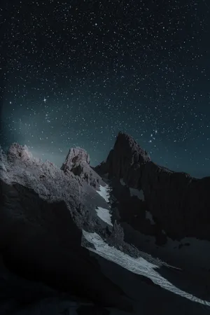 Interesting Mountains In Darkness Iphone Wallpaper
