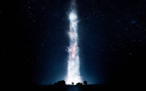 Interstellar Earth Night Explosion Wallpaper