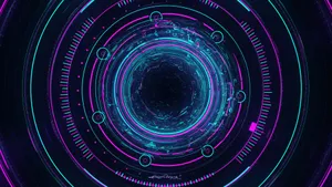 Interstellar Modern Abstract Art Wallpaper
