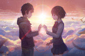 Intertwined Destinies - Your Name Anime 2016 Wallpaper