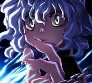 Intimidating Visage Of Neferpitou Wallpaper
