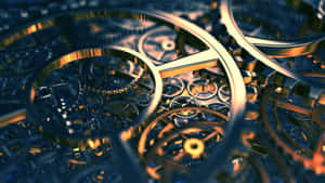 Intricate Clockwork Mechanism Wallpaper