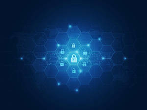 Intricate Honeycomb Cyber Security Wallpaper