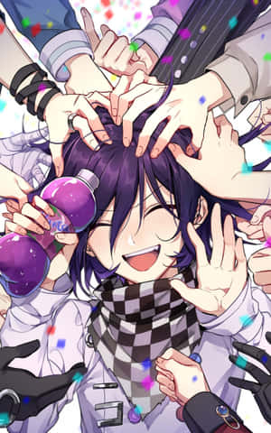 Intriguing Portrait Of Kokichi Ouma Wallpaper