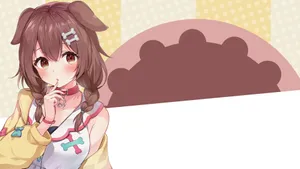 Inugami Korone Looking Ready For Adventure Wallpaper