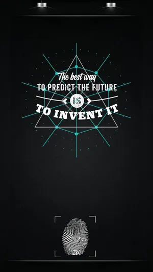Inventive Fingerprint Phone Wallpaper