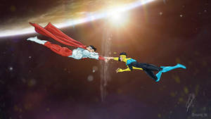 Invincible Outer Space Wallpaper