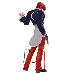 Iori Yagami, A Character From The Popular The King Of Fighters Video Game Series. Wallpaper