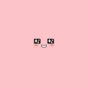 Ipad Pro Cute Smiley In Pink Wallpaper