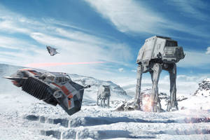 Ipad Pro Hoth In Star Wars Battlefront Wallpaper