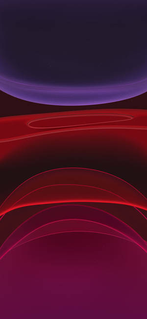 Iphone 11 Pro Red And Purple Circles Wallpaper