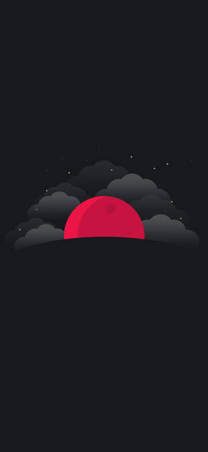 Iphone 11 Pro Red Moon Wallpaper