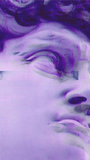 Iphone 11 Purple David By Michelangelo Wallpaper