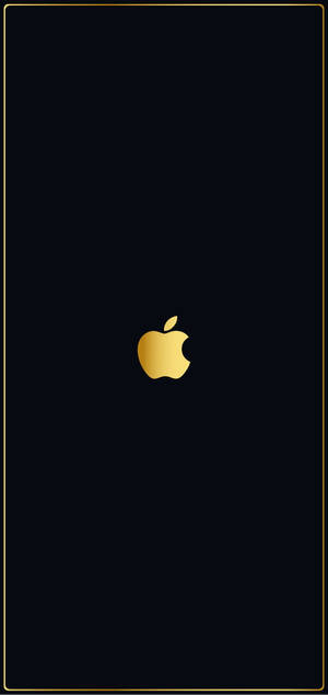 Iphone 12 Pro Max Gold Apple Logo Wallpaper