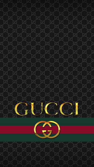 Iphone 12 Pro Max Gold Gucci Wallpaper