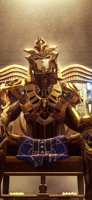 Iphone 12 Pro Max Gold Pharaoh Wallpaper