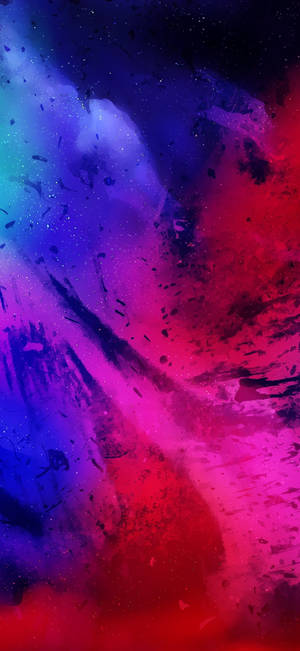 Iphone 12 Stock Chaotic Abstract Wallpaper