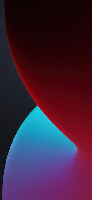 Iphone 12 Stock Red Blue Shape Wallpaper