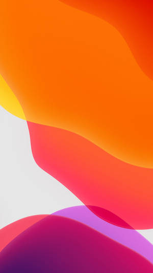 Iphone 13 Ios Yellow Orange Wallpaper