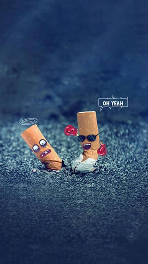 Iphone 6 Default Silly Cigarettes Wallpaper