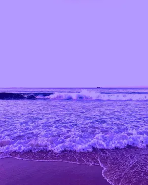 Iphone 7 Beach Purple Wallpaper
