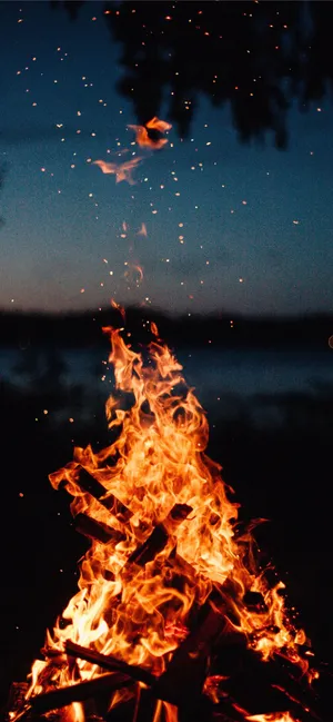 Iphone Aesthetic Bonfire Vibes Wallpaper