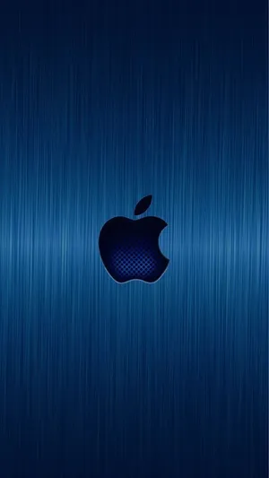 Iphone Apple Blue Metallic Wallpaper