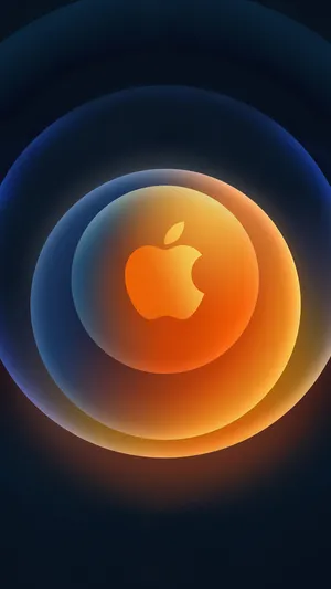 Iphone Apple Logo Circles Wallpaper