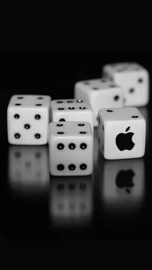 Iphone Apple Logo Dice Wallpaper