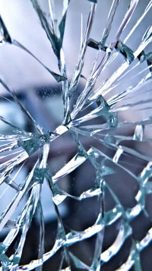 Iphone Cracked Glass Screen Tricking People Wallpaper